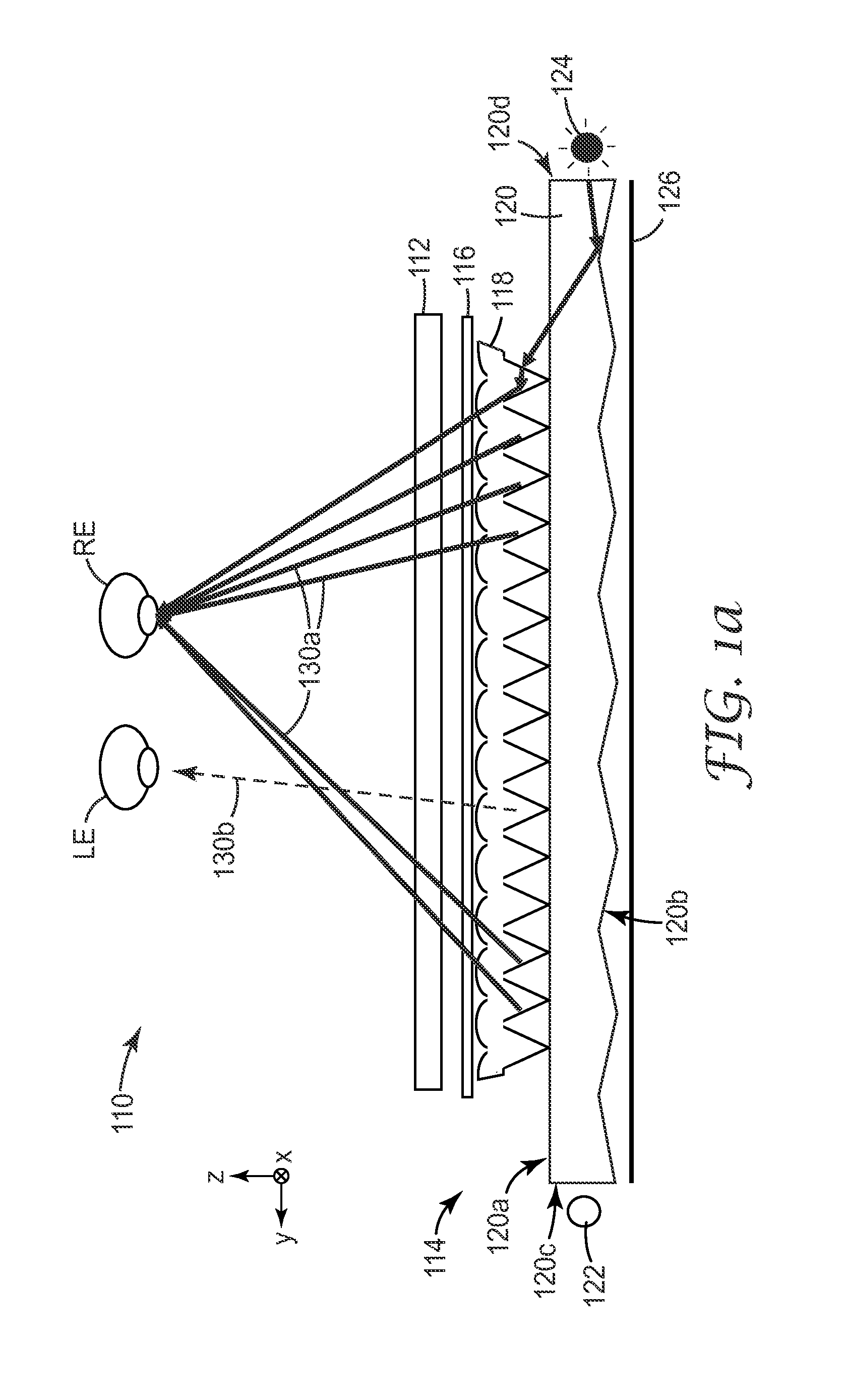 Directional backlight with reduced crosstalk