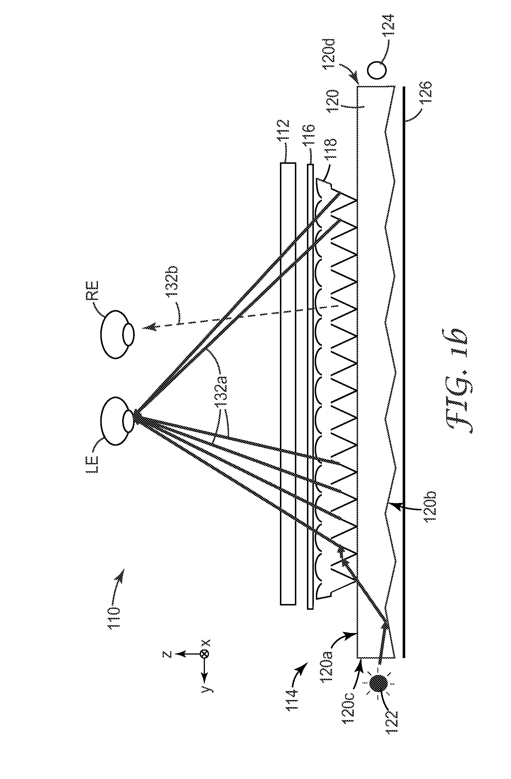 Directional backlight with reduced crosstalk