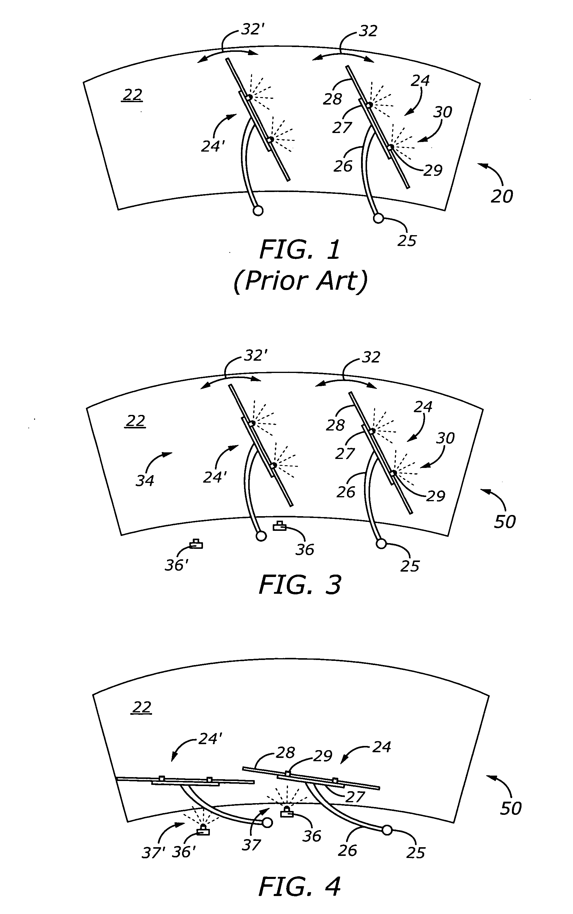 Windshield wiper de-icing