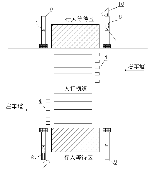 System capable of intelligently adjusting traffic lights according to people number and application method of system