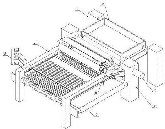 A food sorting device for cold chain logistics