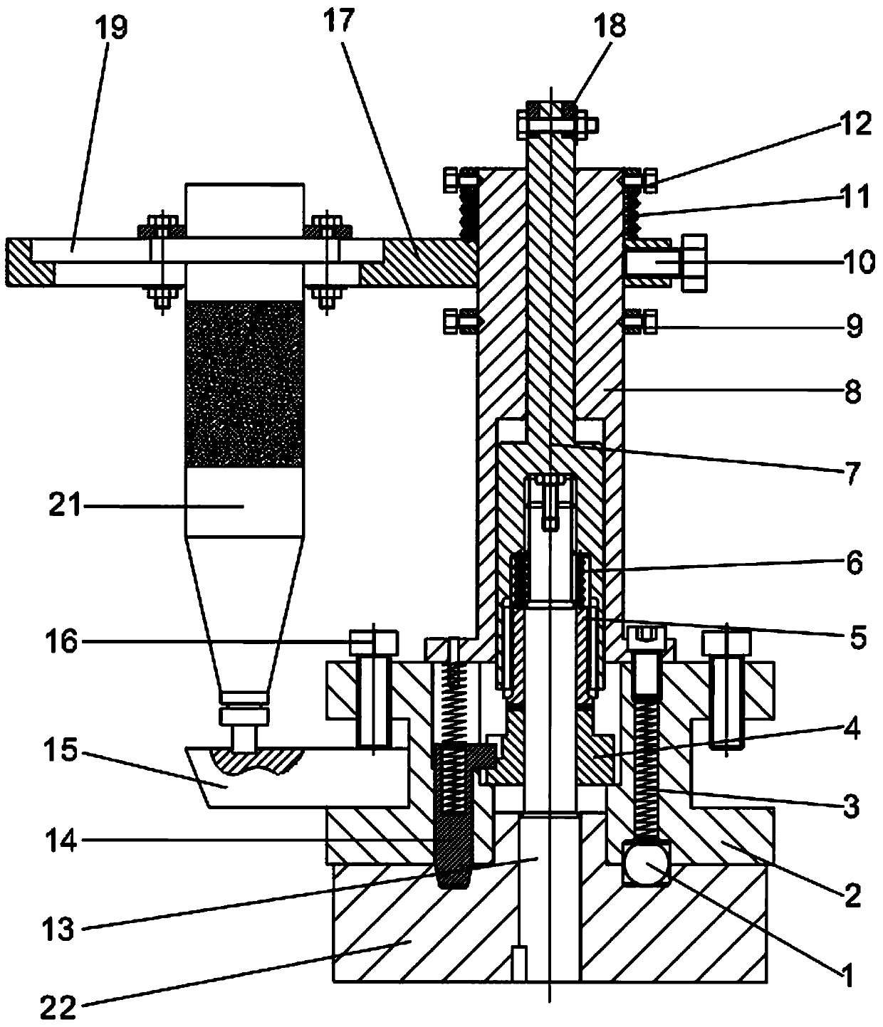 Complex-frequency ultrasound-assisted turning device