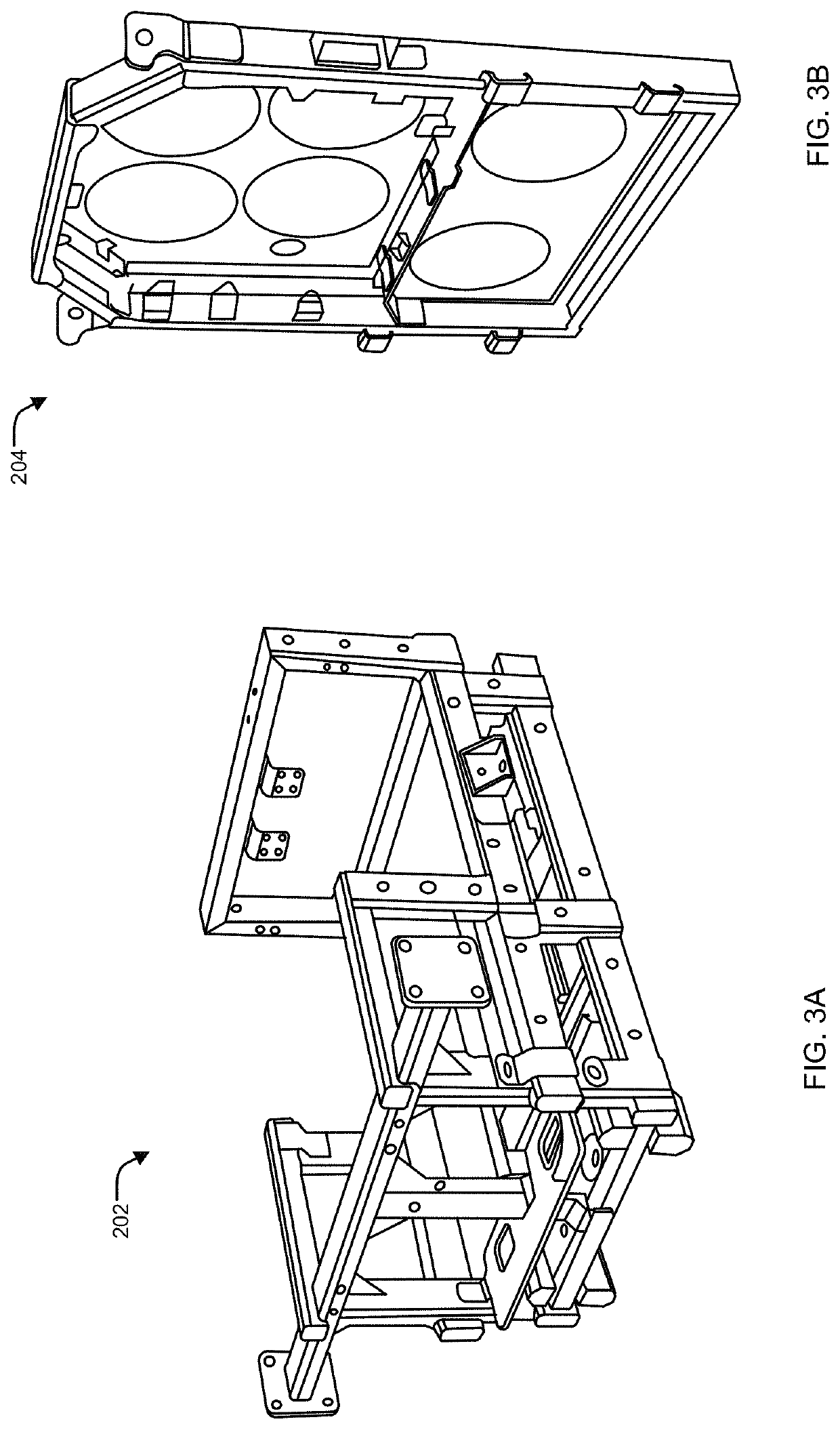 Electric drive supporting component platform for semi-tractor and truck vehicles