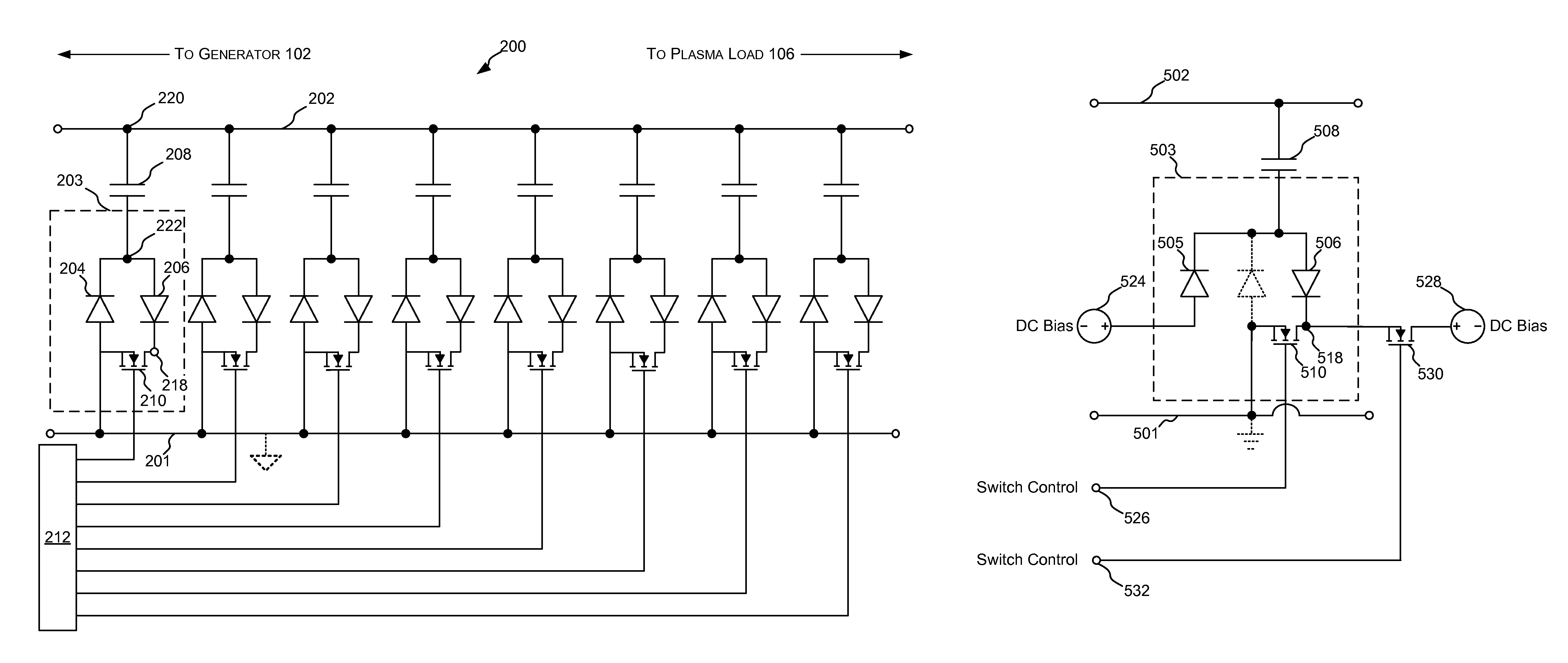 High frequency solid state switching for impedance matching