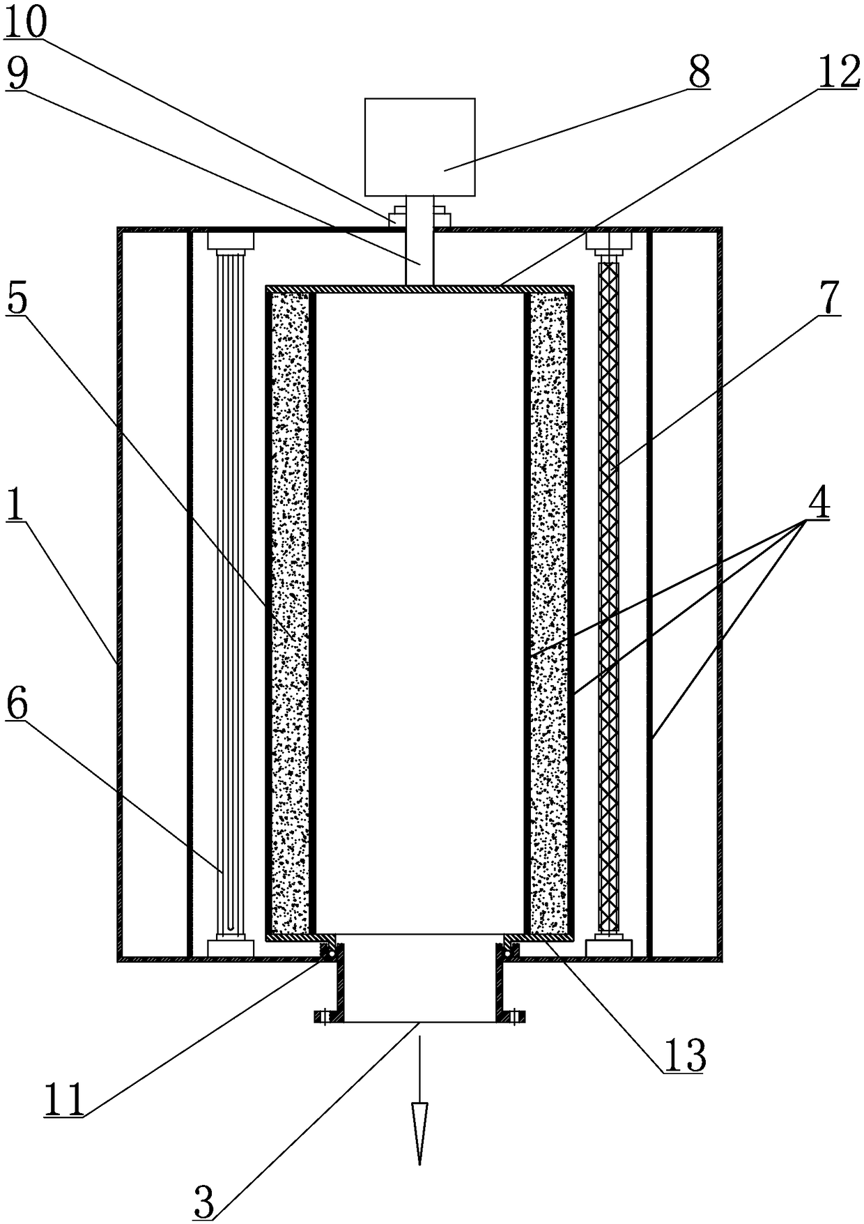 Integral type organic waste gas treatment device