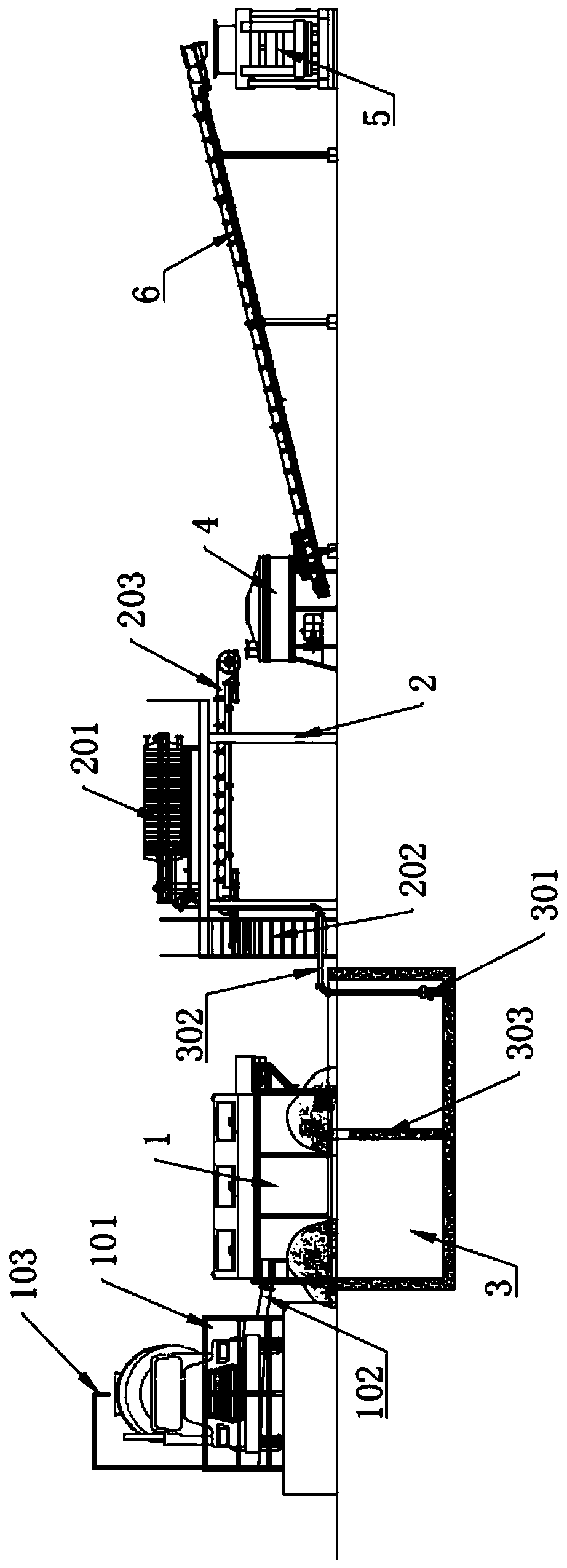 Brick making production line for recycling concrete cleaning waste