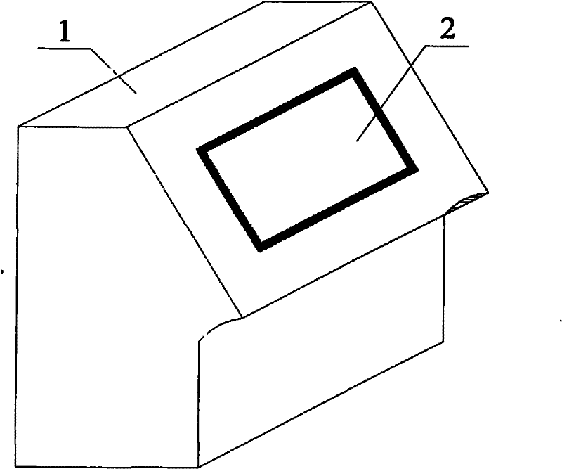 A touch-type electronic painting device