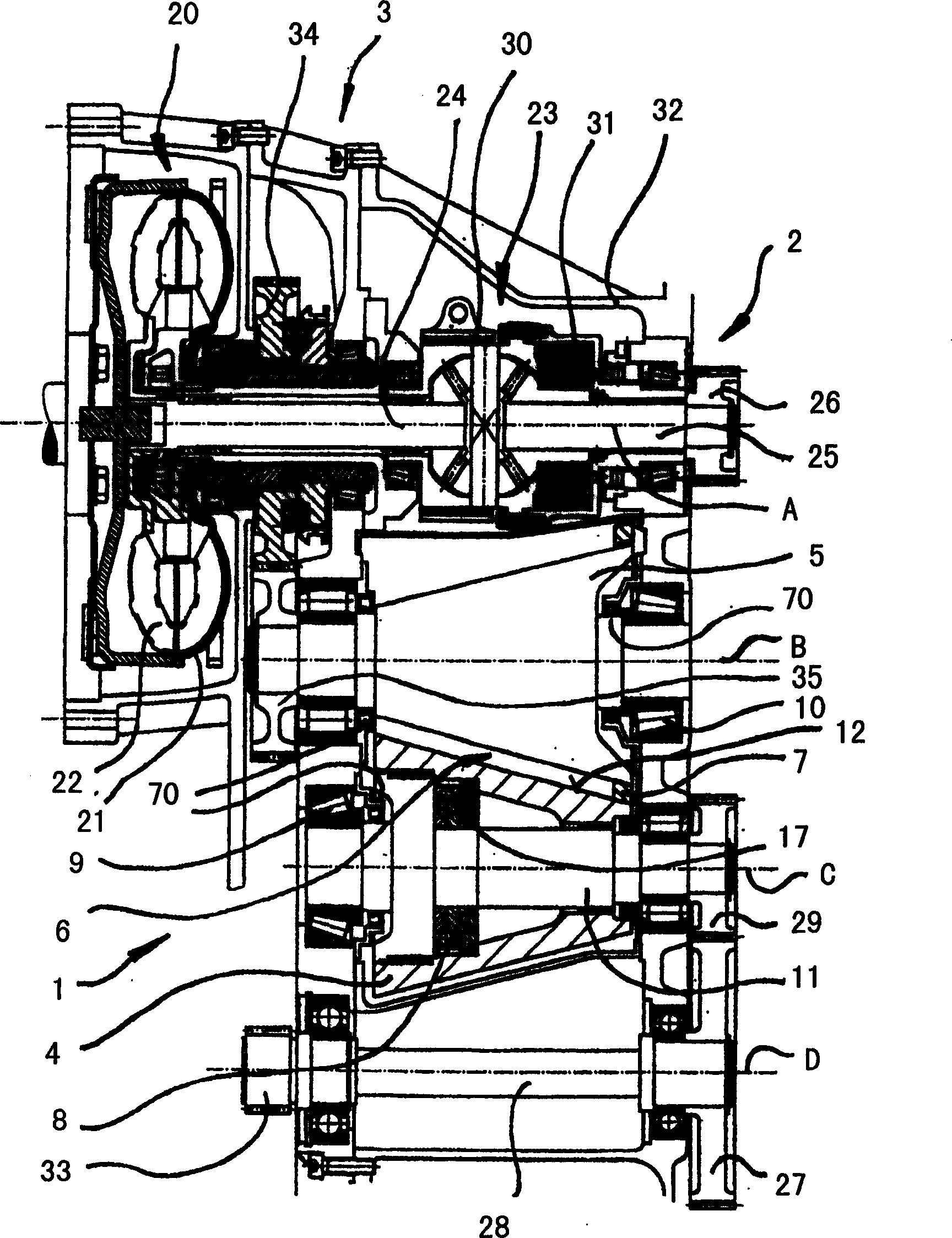 Infinitely variable adjustable gearbox