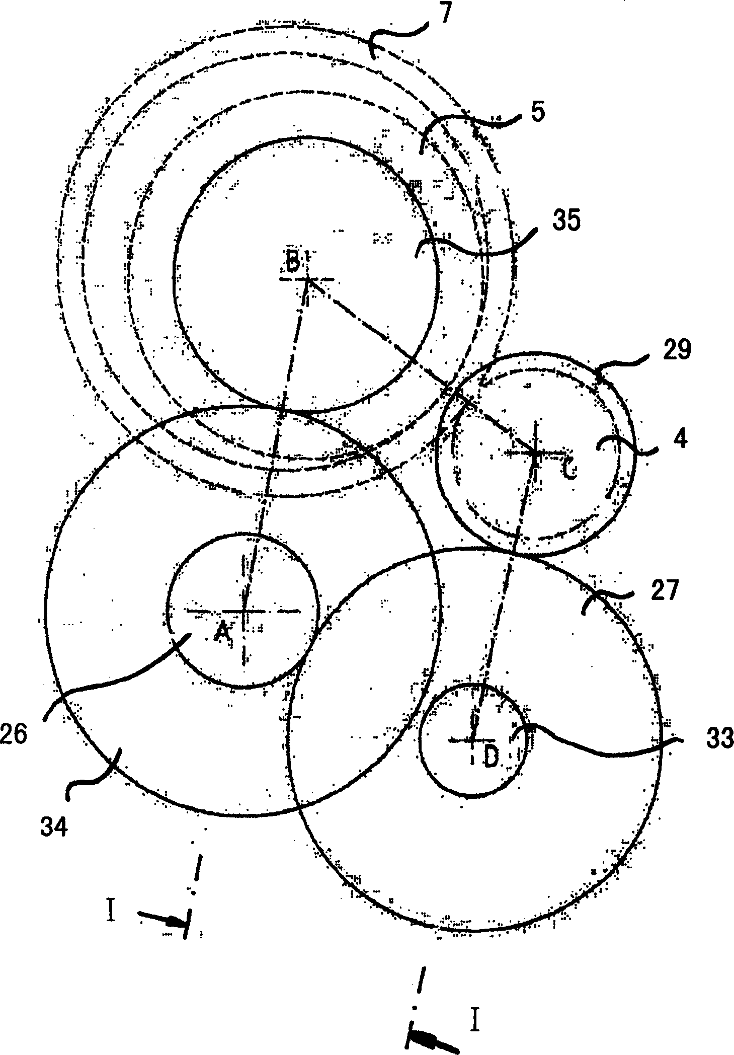 Infinitely variable adjustable gearbox