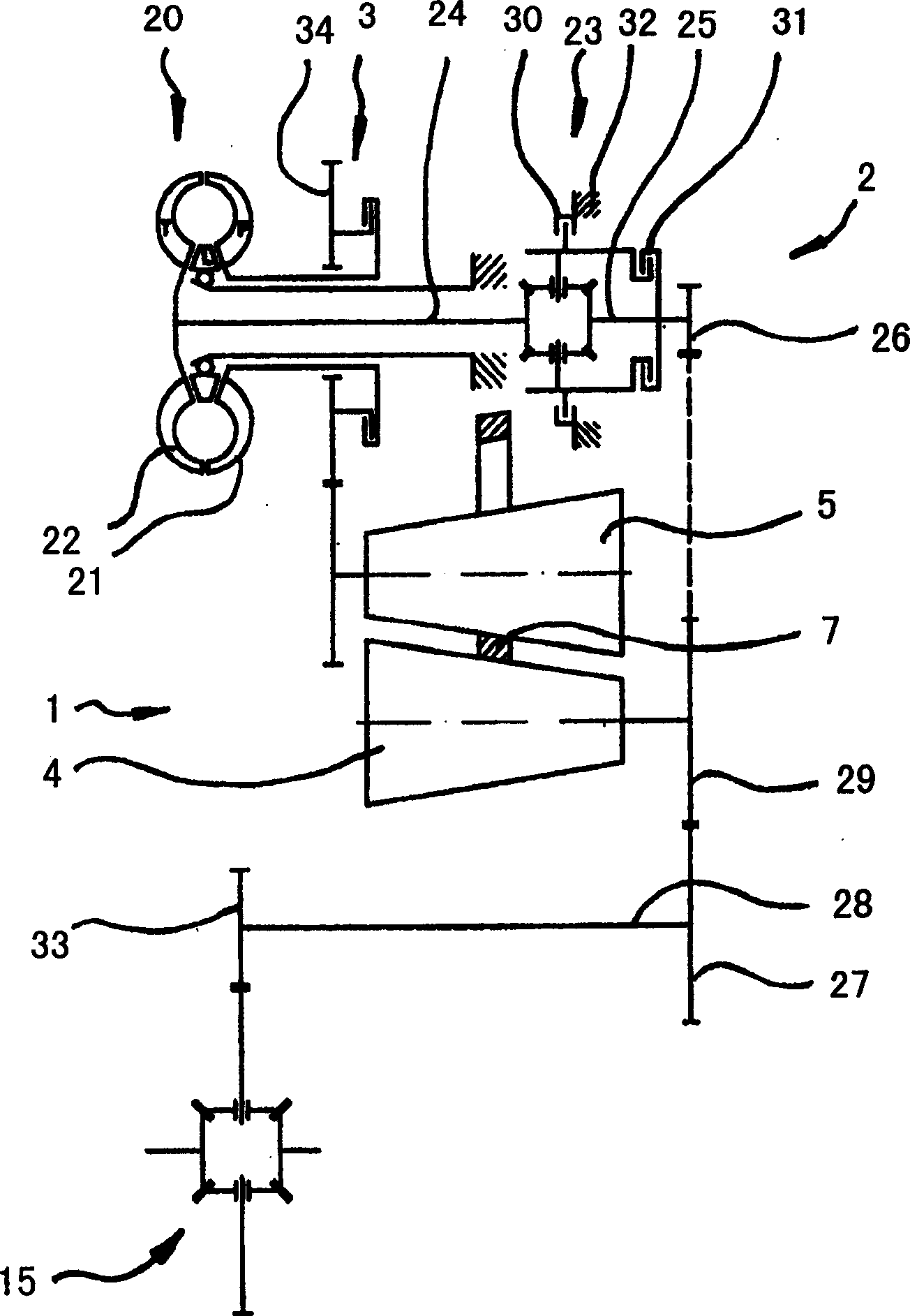 Infinitely variable adjustable gearbox