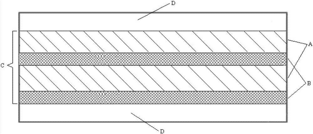 Three-dimensional crimped sheath-core composite fiber and nanofiber compound sound insulation material and preparation method thereof