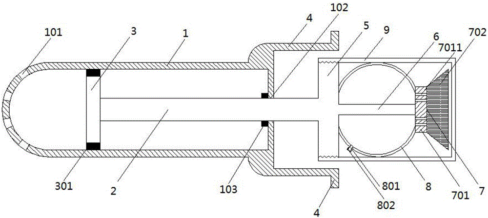 Cleaning and drug applying device for gynaecology and obstetrics