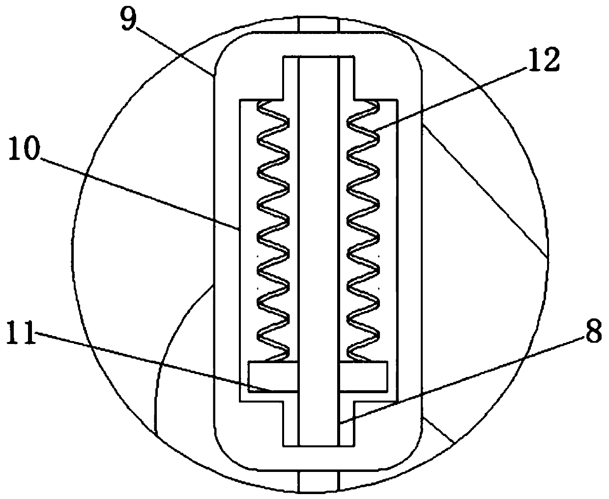 Damping steel bar cutting device used for constructional engineering