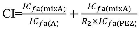 Composition comprising mixture of benzodioxolane derivatives and application of composition