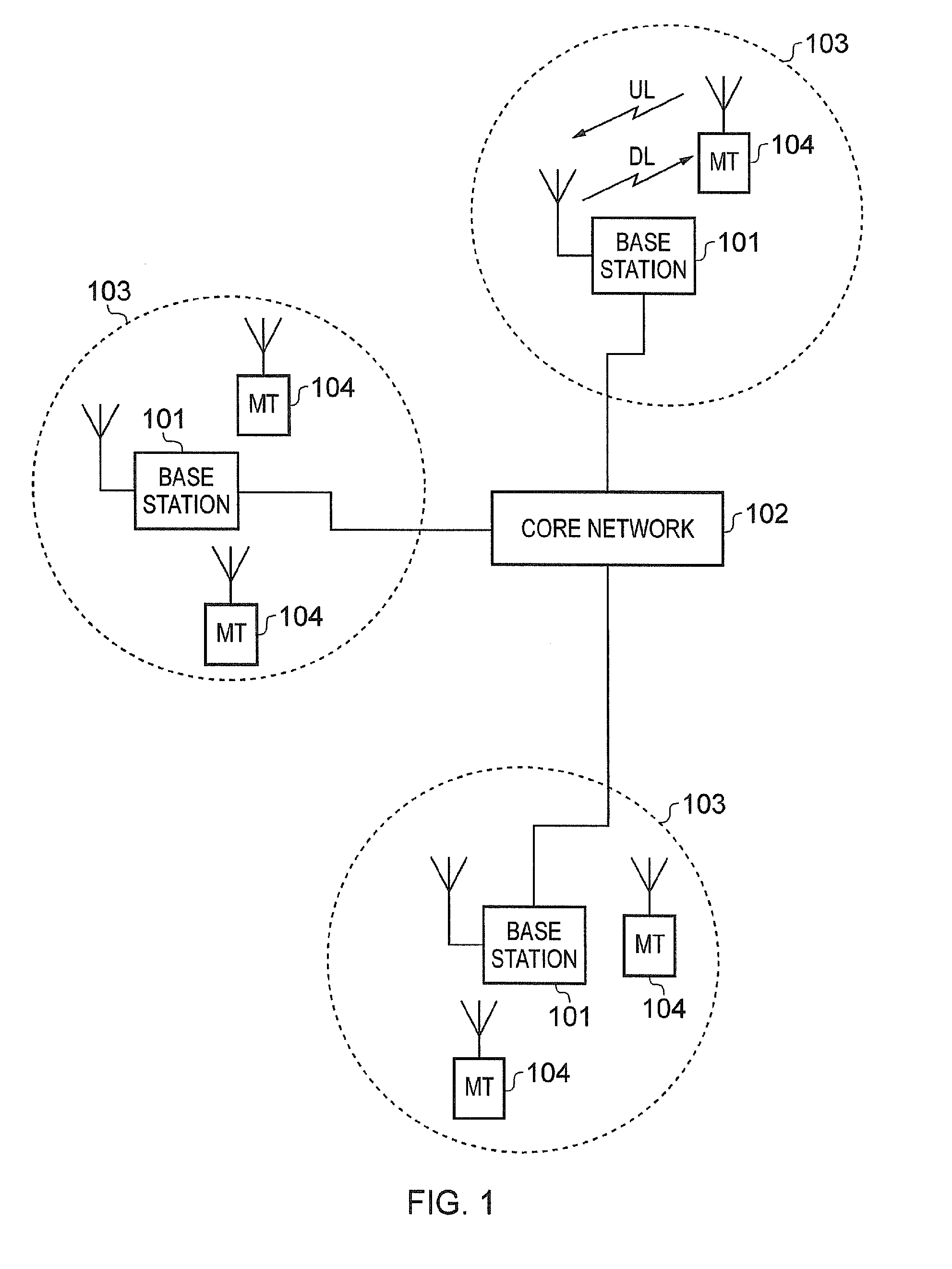 Inserting virtual carrier in conventional OFDM host carrier in communications system