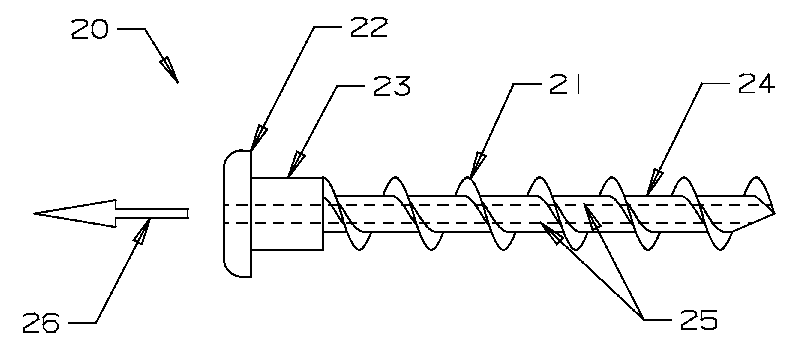 Bone Screw For Orthopedic Apparatus