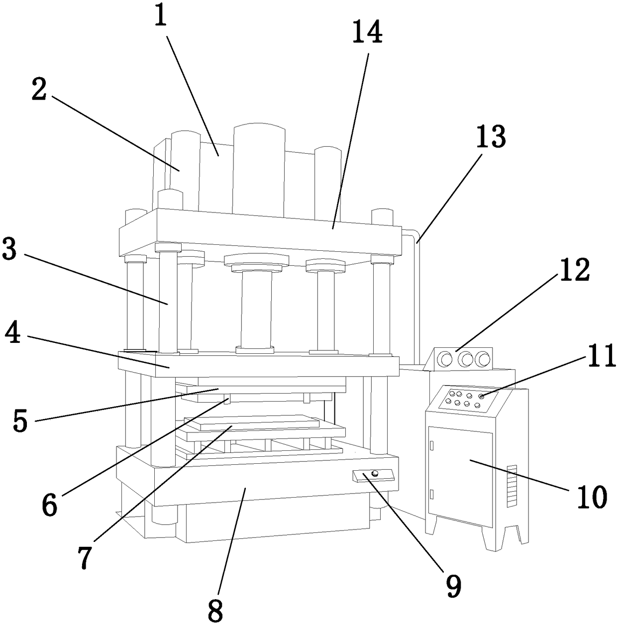 Large railhead precision forging machine