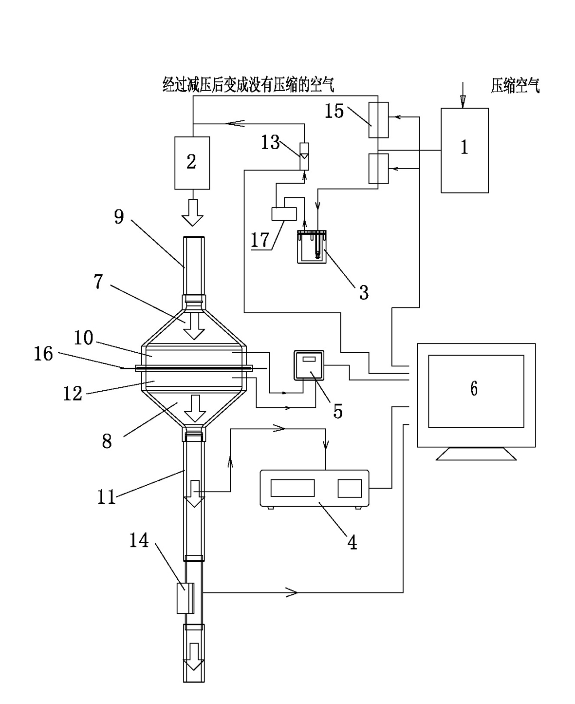 Air filtering material tester