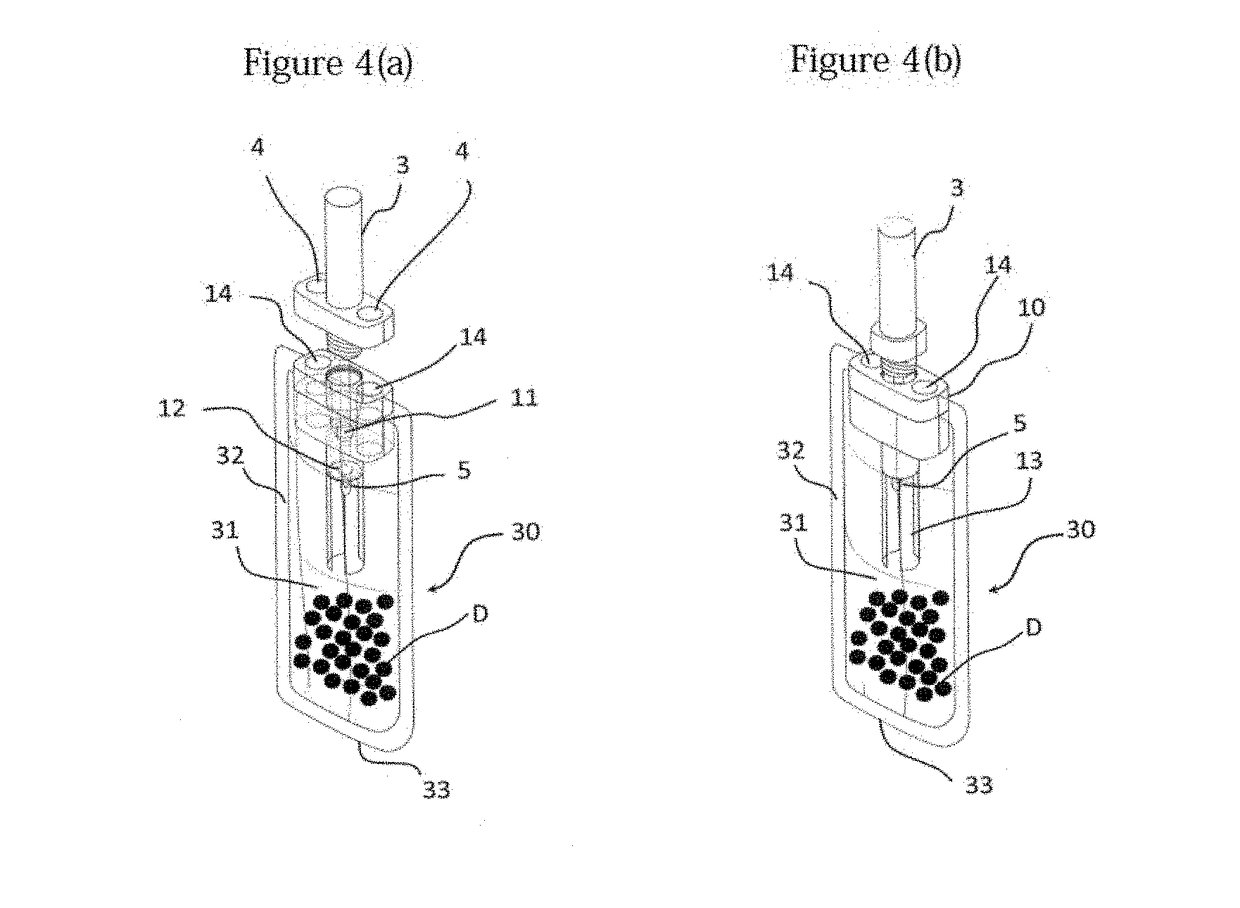 Feces sampling container, method for measuring components in feces sample, method for stabilizing components in feces sample, and method for storing feces sample