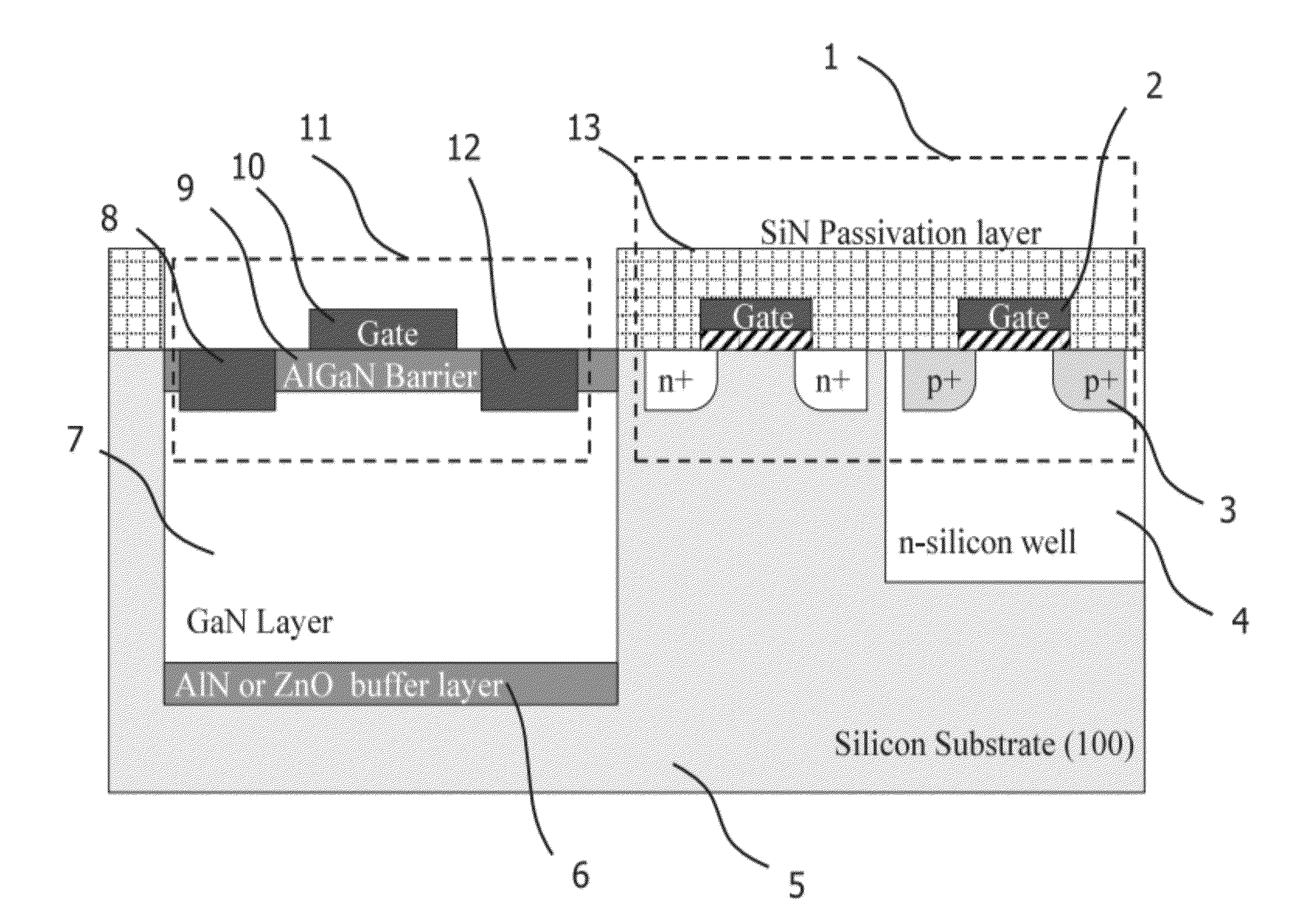 Hybrid monolithic integration