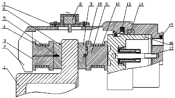 Automobile magnetic and frictional compound brake based on magnetic and frictional coupling effect