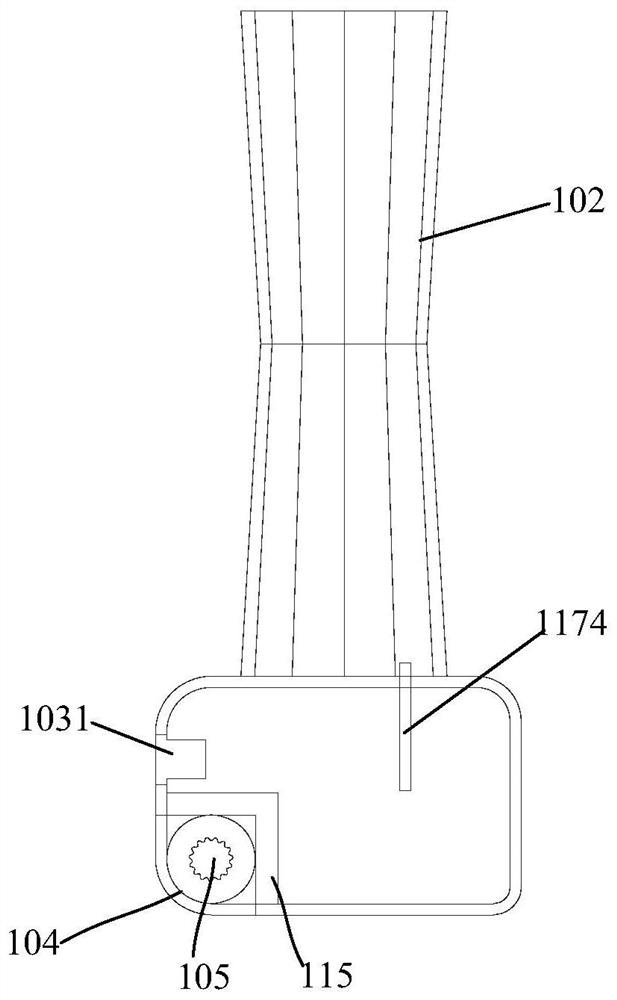 A welding gun device and welding equipment