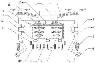 Agricultural unmanned aerial vehicle for agricultural planting