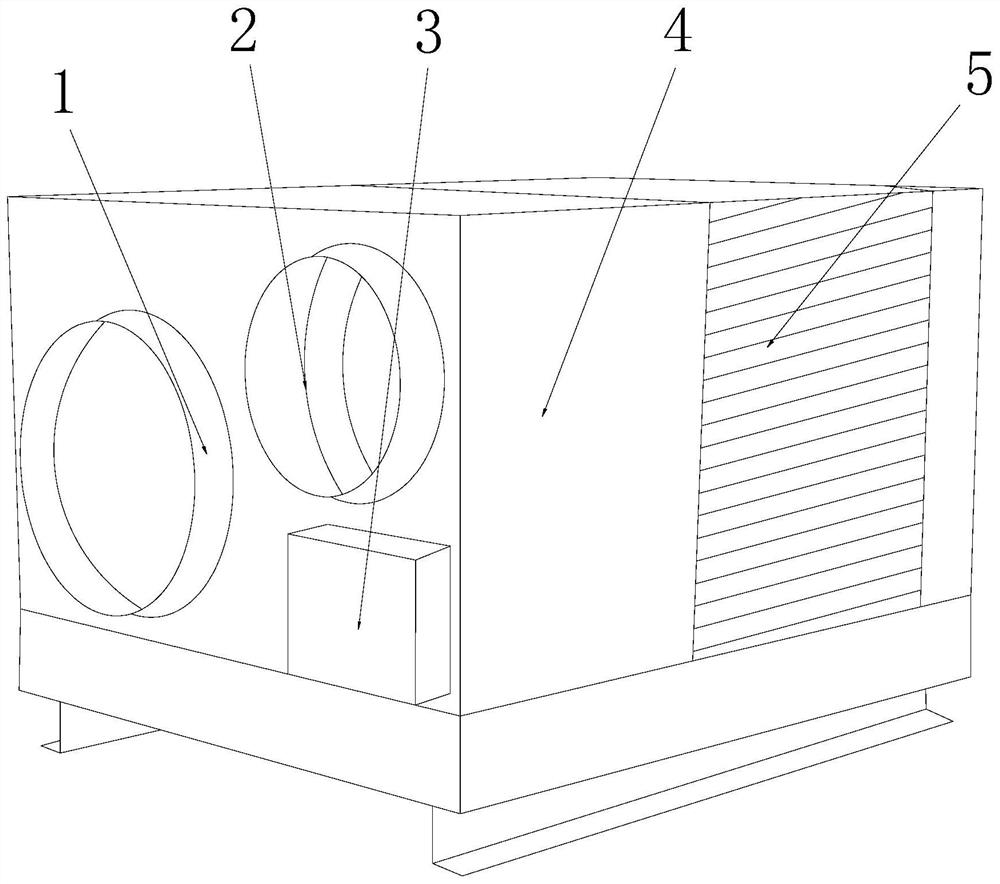 Elevator car air purification and sterilization equipment