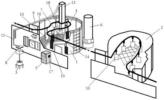 Automatic electrostatic spraying device