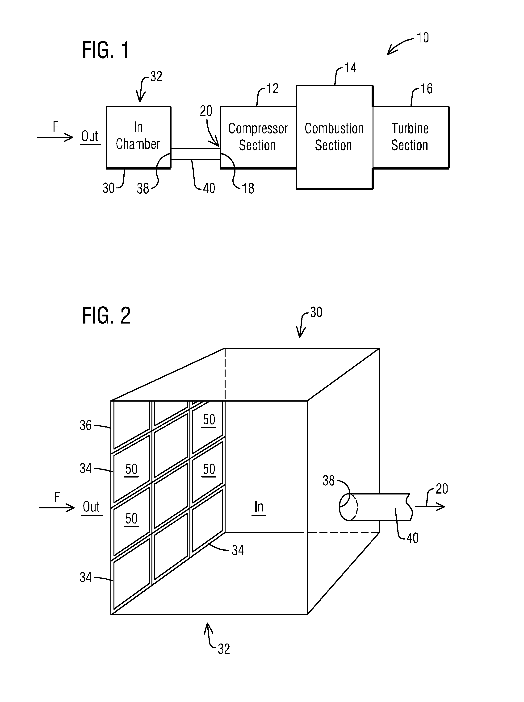 System for measuring air mass flow into a gas turbine