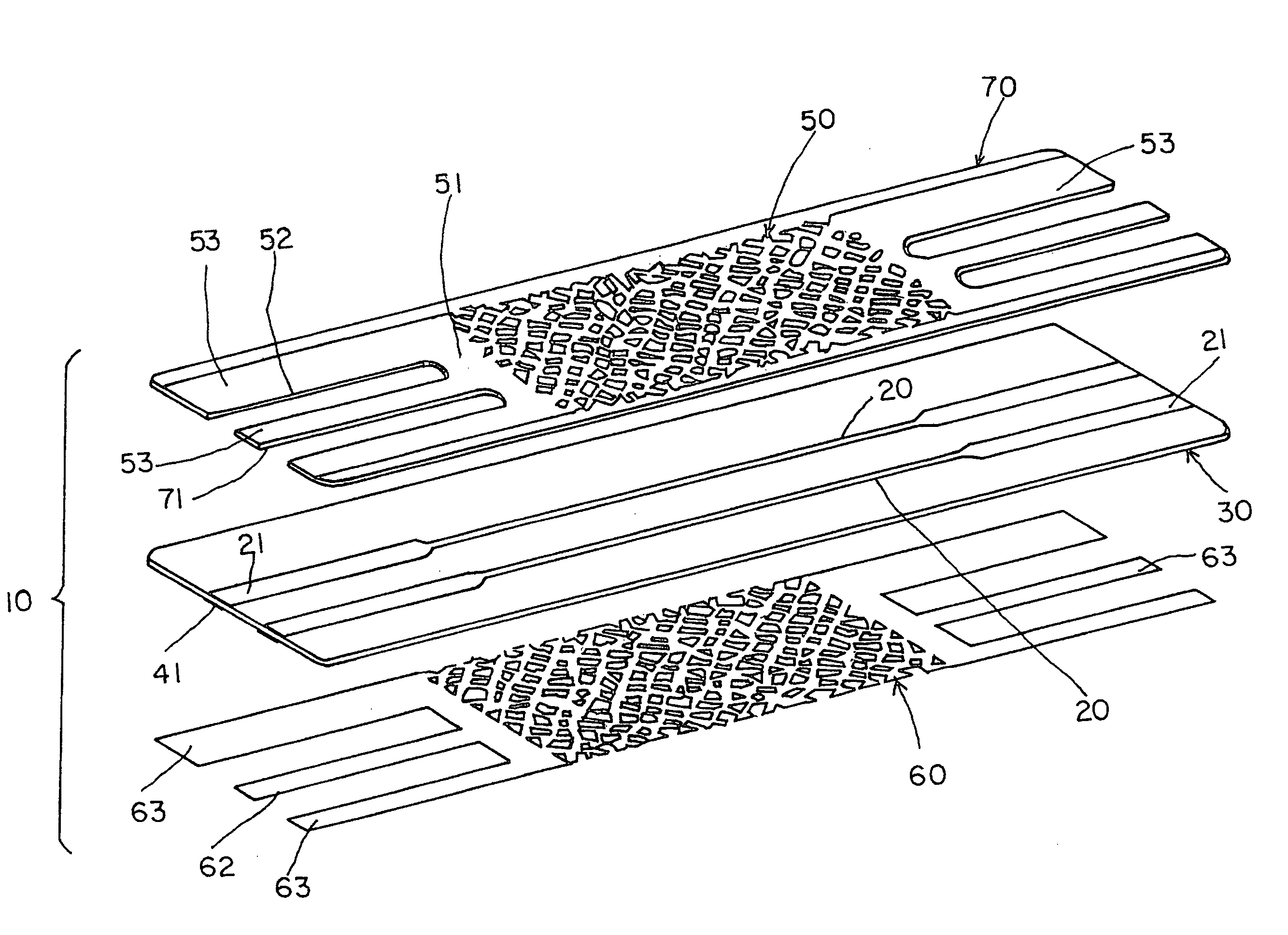 Flat flexible circuitry