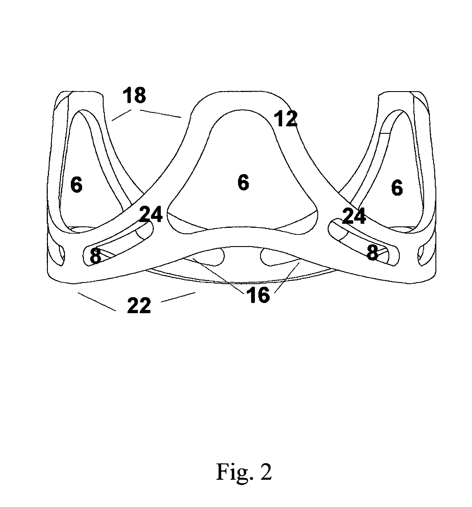 Support system for bioprosthetic valves with commisural posts with heart-shaped openings