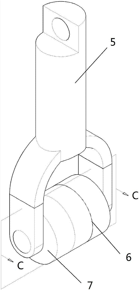 Continuous casting secondary cooling strand surface temperature contact measurement device