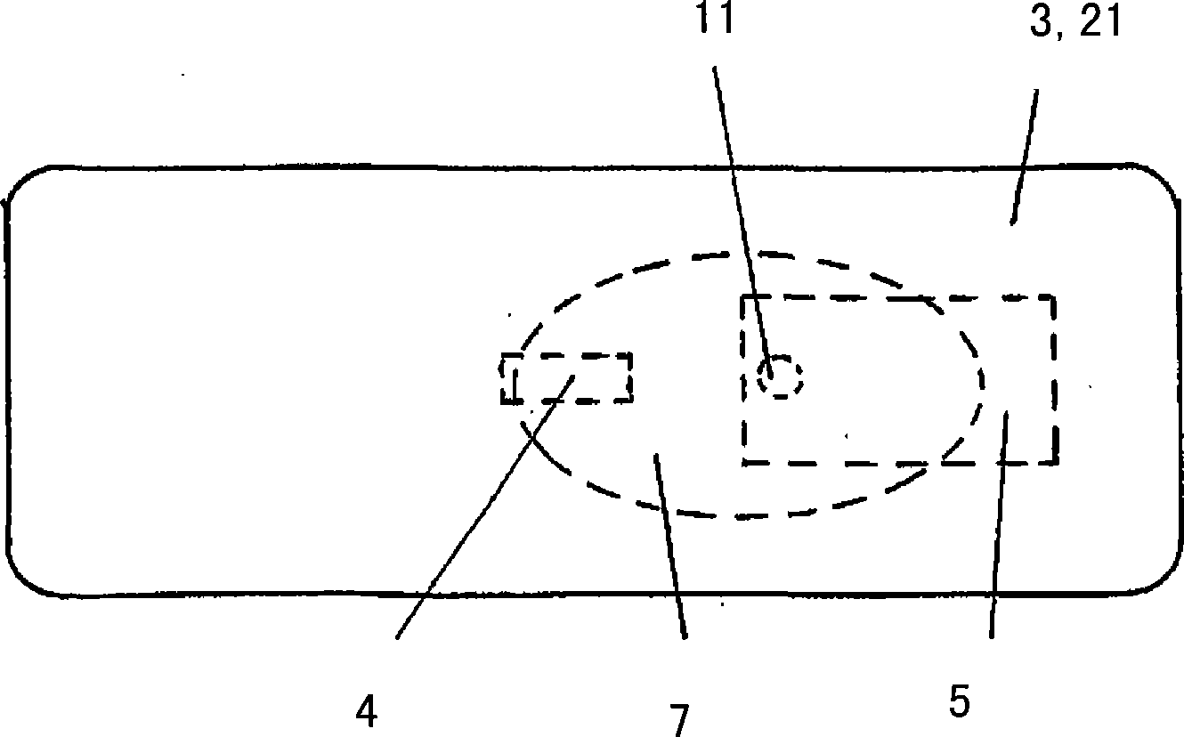 Device for detection of a change of pressure in a canal of a microdosing device