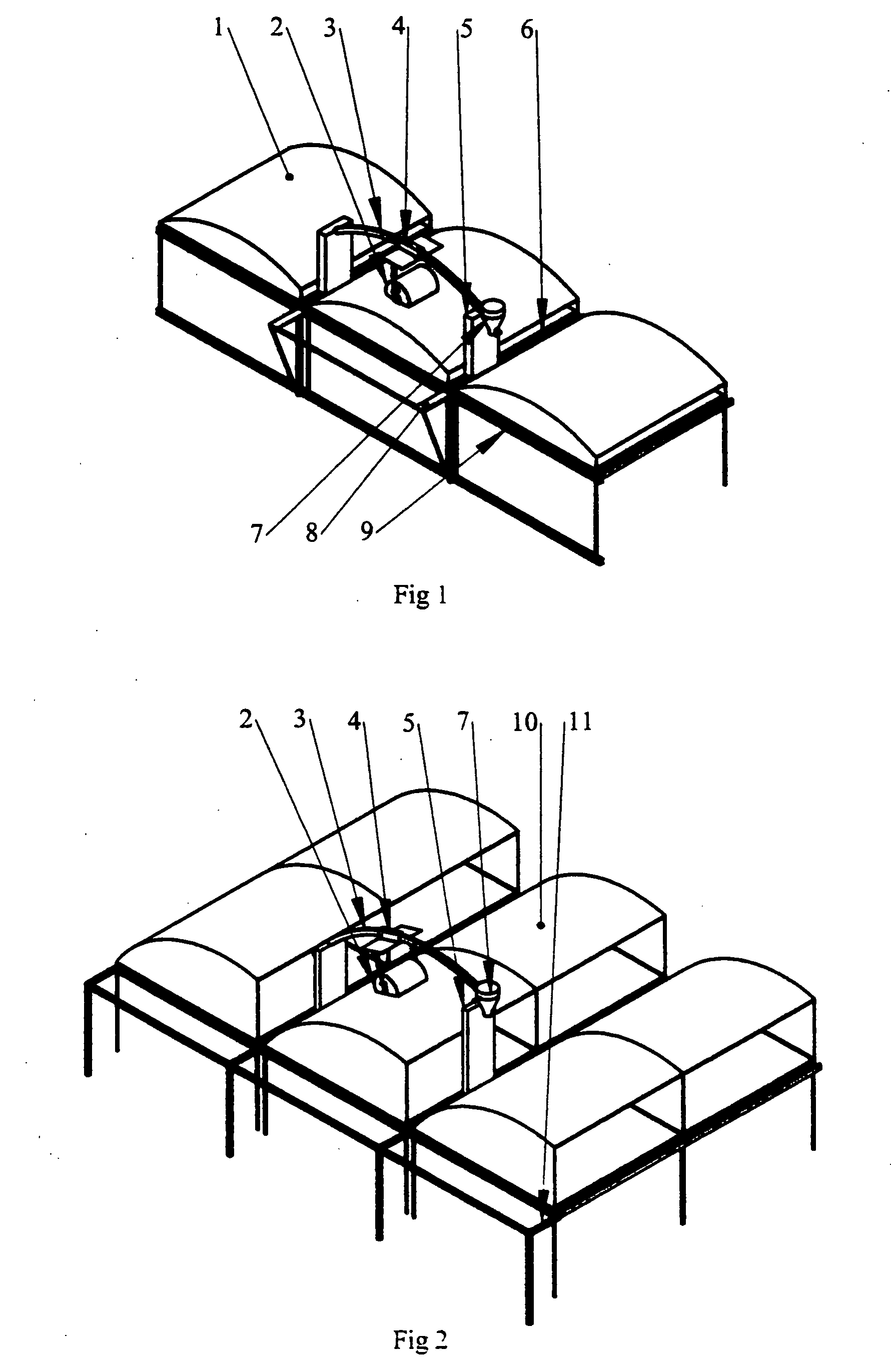 Method of cleaning greenhouse roofs