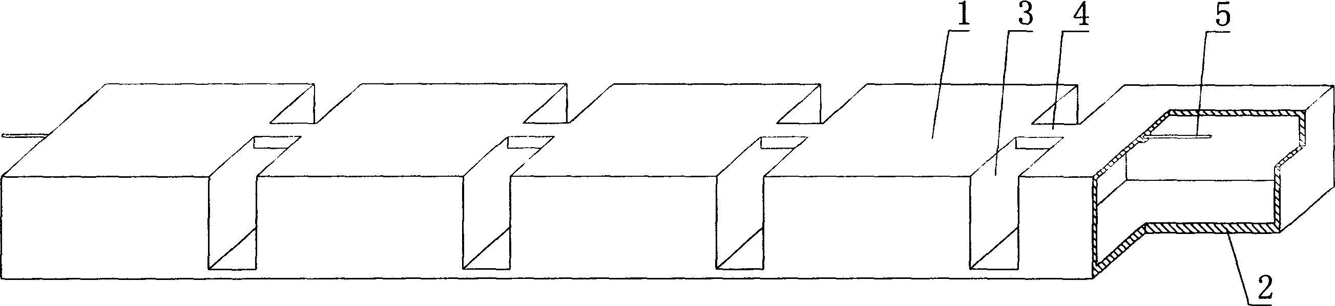 Cavity member for hollow slab