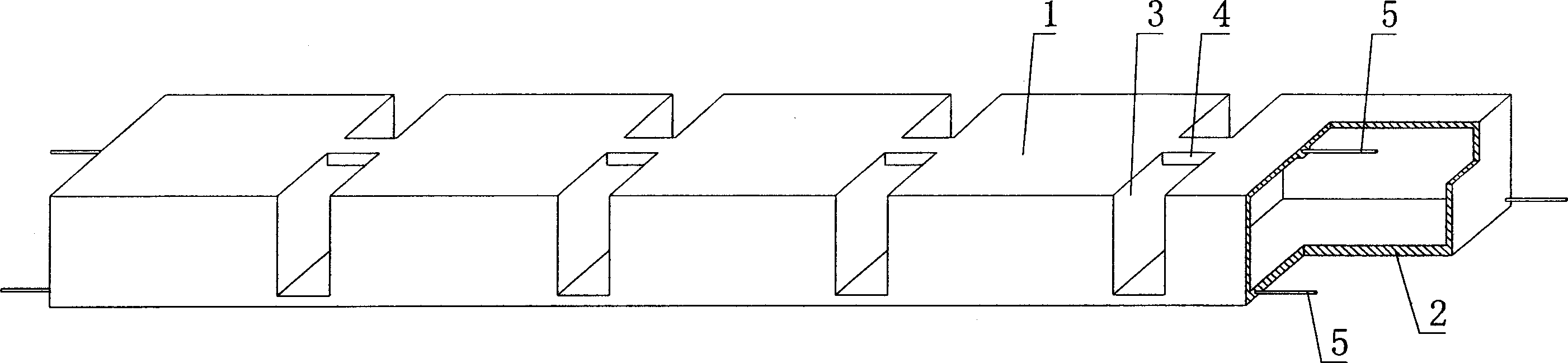 Cavity member for hollow slab