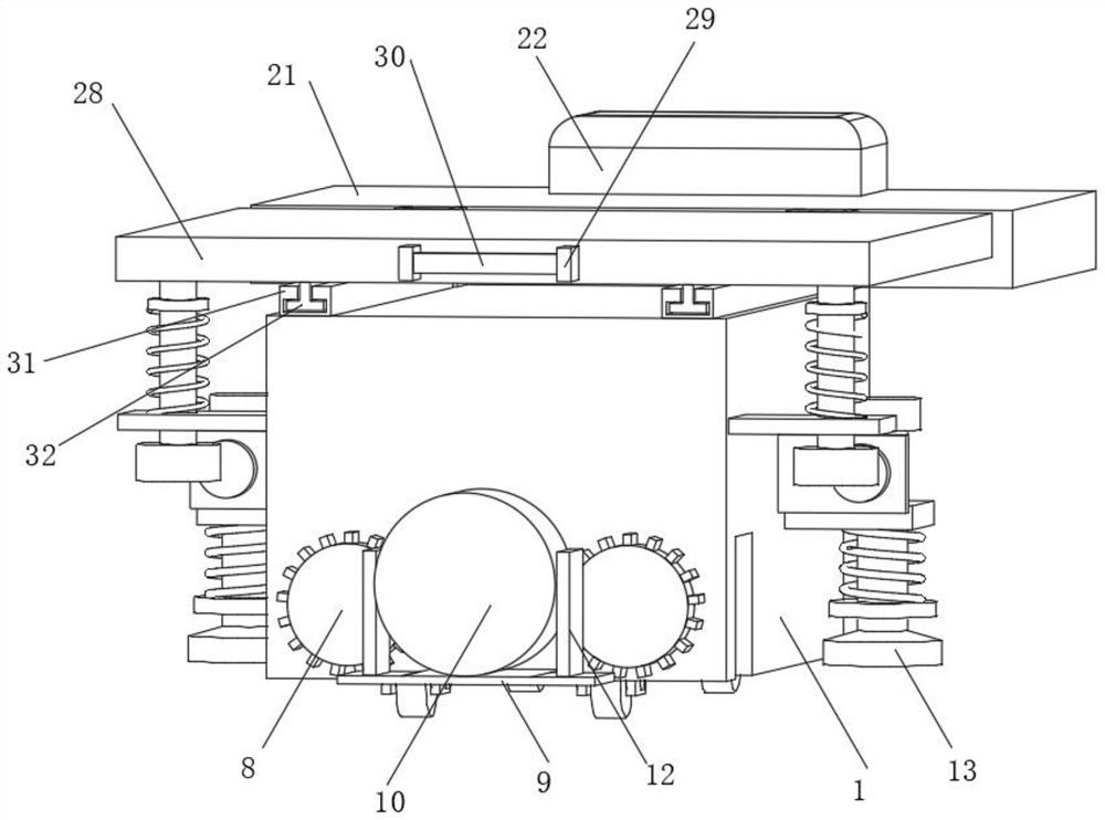 Ultrasonic department examining table with freely adjustable length and adjusting method thereof