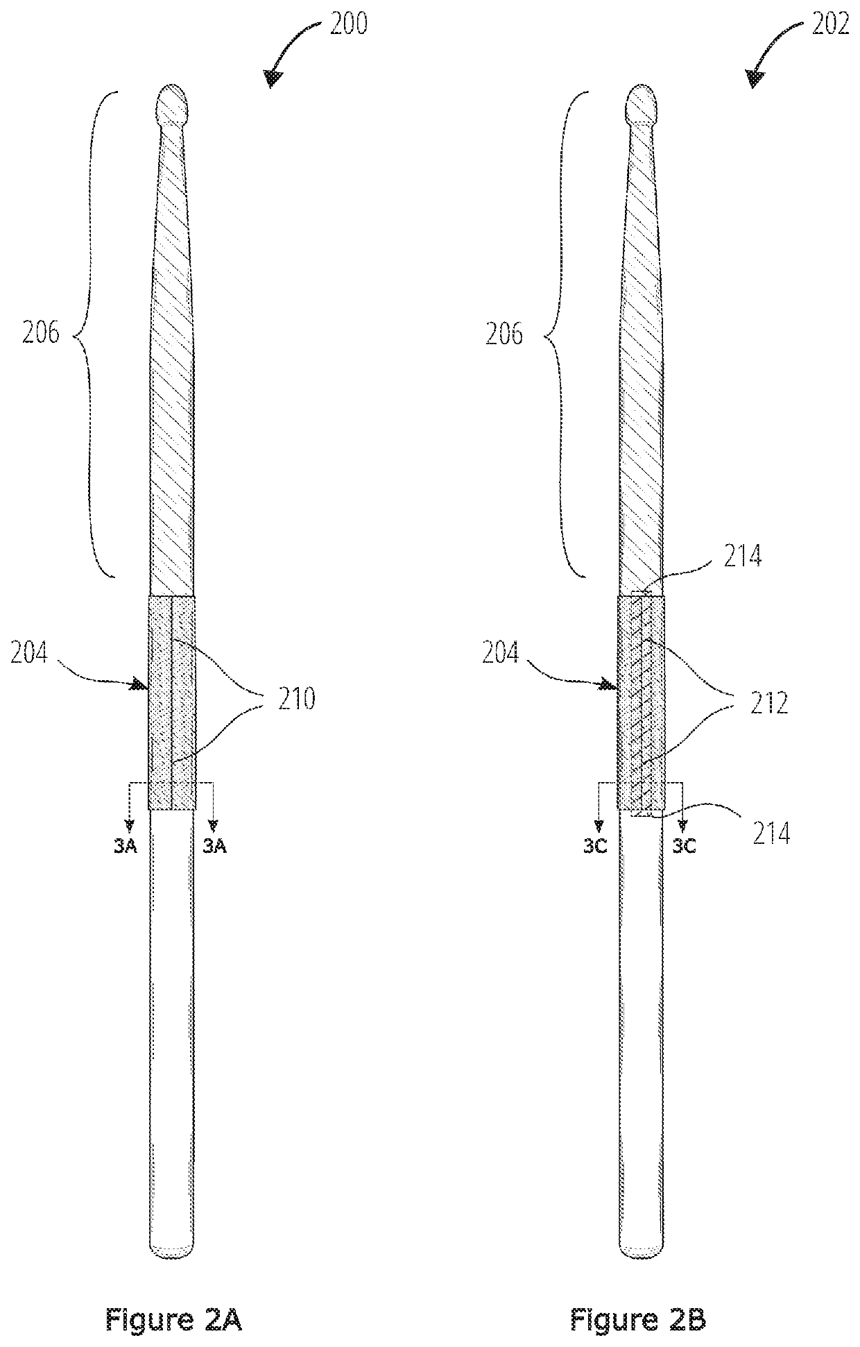 Drumstick with enhanced protection against wear and breakage in the rimshot area of the drumstick