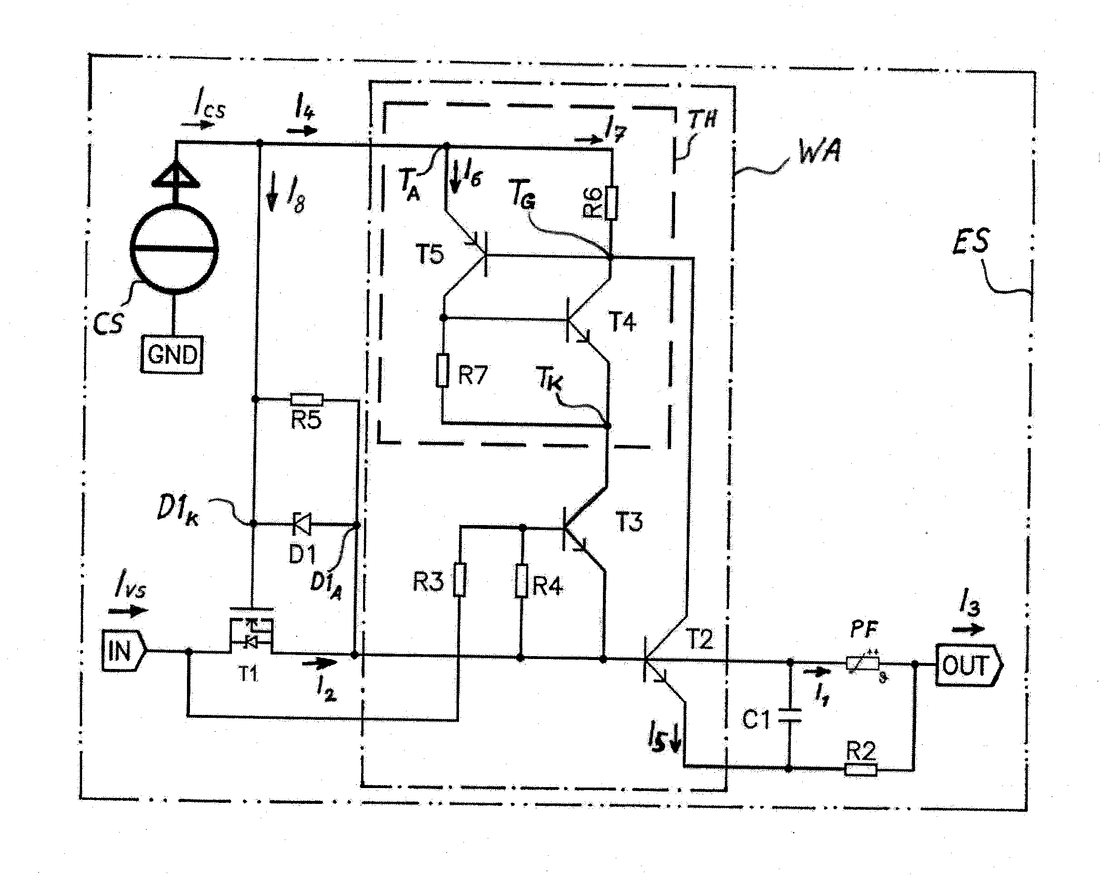 Electronic protection device, method for operating an electronic protection device, and use thereof