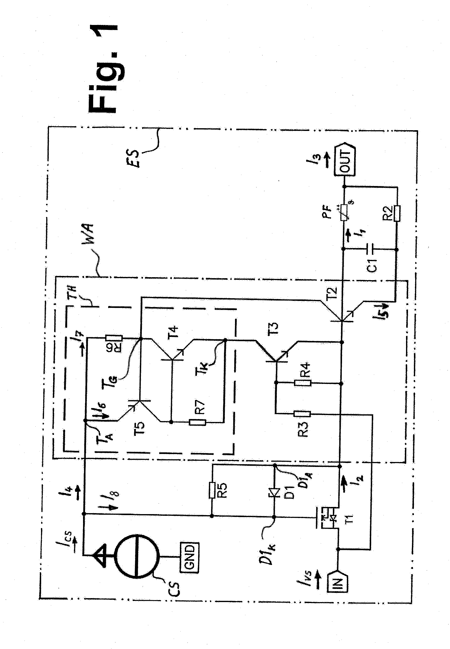 Electronic protection device, method for operating an electronic protection device, and use thereof