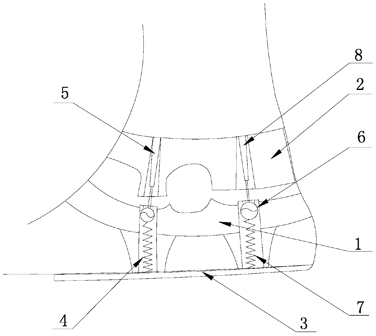 Automatic ankle aid