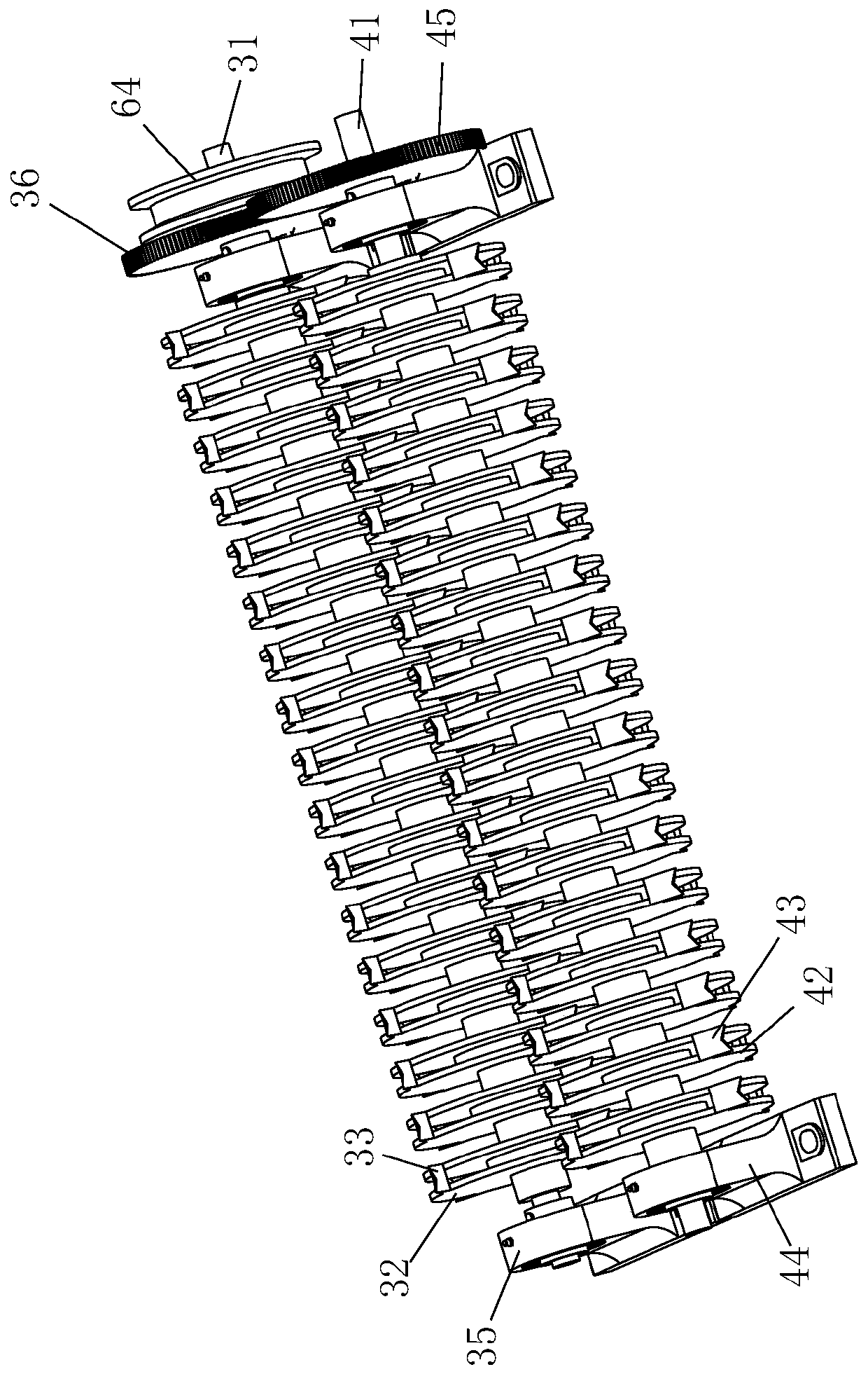 One for waste lifepo  <sub>4</sub> Crushing and stirring device for power battery