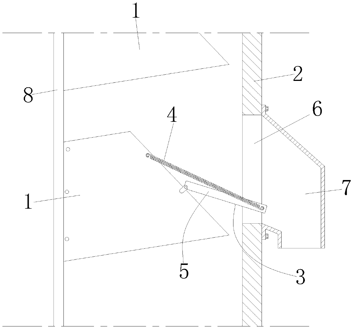 Fallen material recovering mechanism for bucket elevator