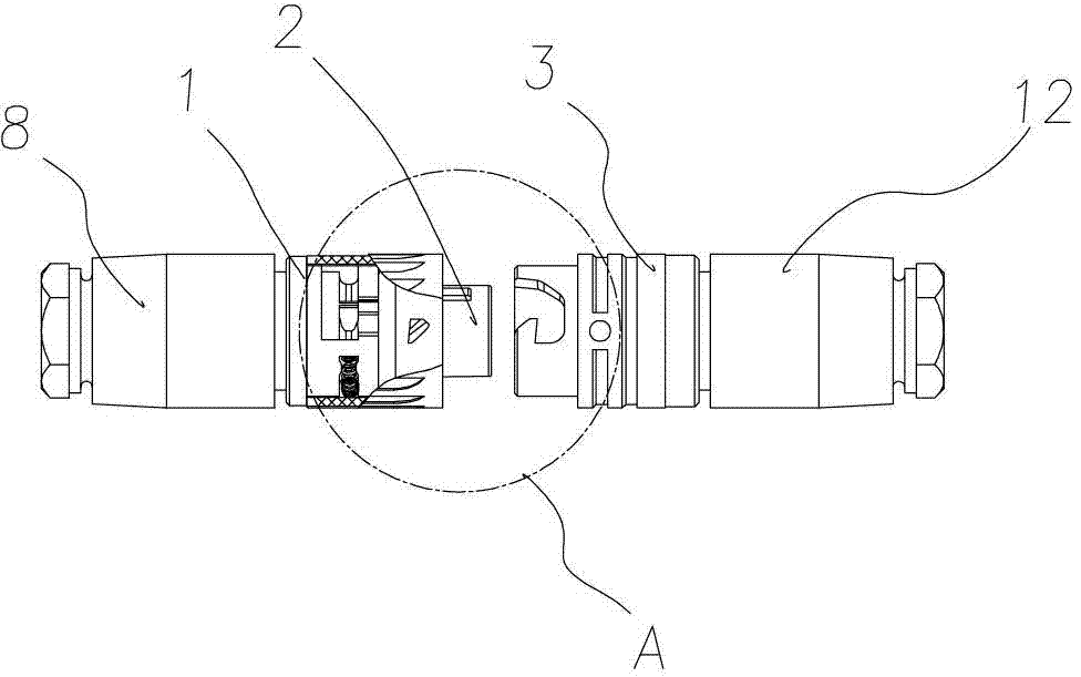 Self-locking type electric connector