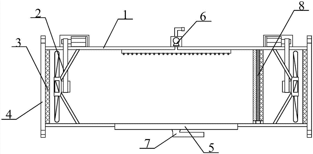 Multifunctional large draught fan used for tunnel