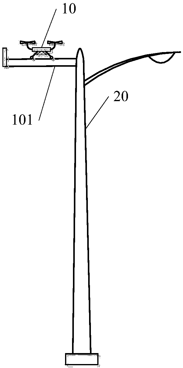 Closed-circuit monitoring system for traffic roads