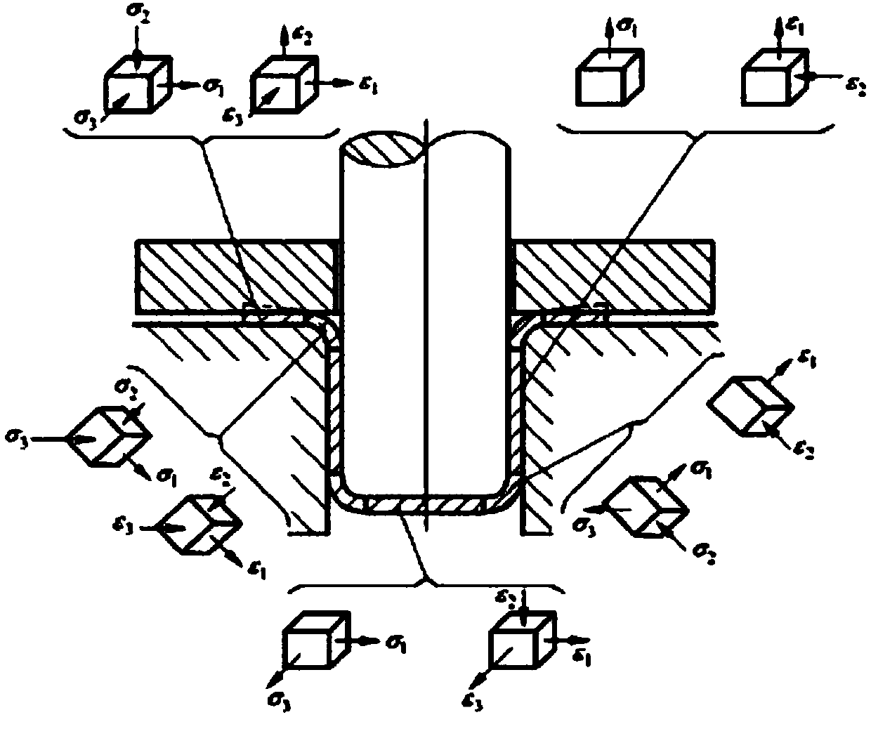 Metal plate annular electromagnetic pulse progressive reverse drawing forming method and device