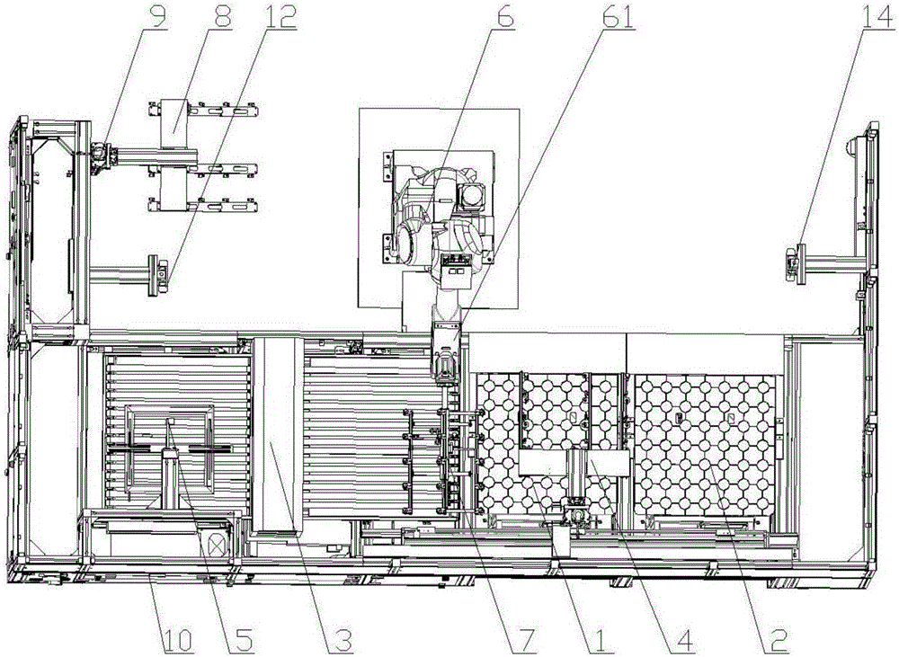 Board feeding and discharging system for full-automatic detection of printed circuit board