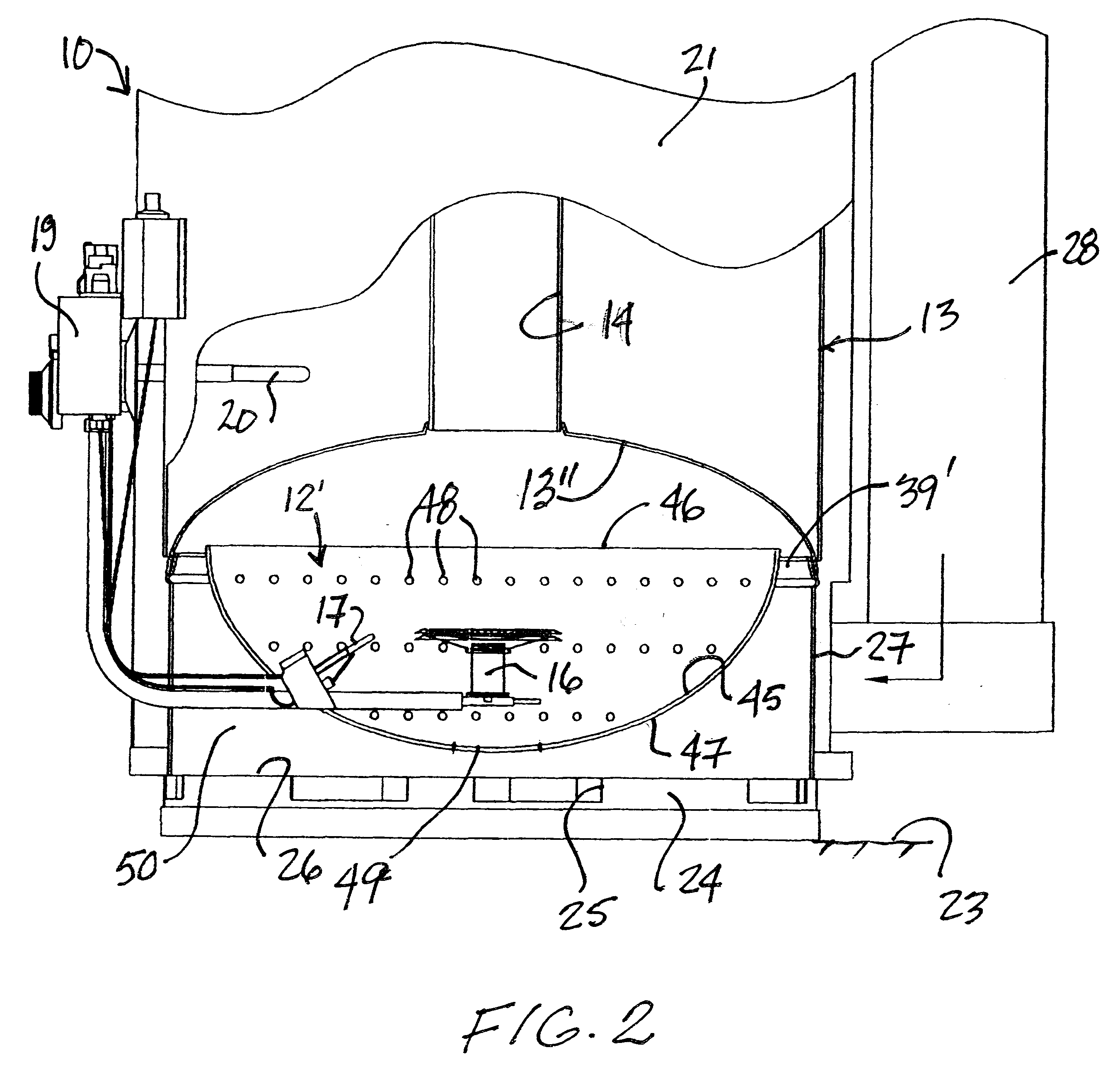 Combustion chamber shield for hot water heaters